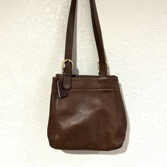 Coach 4157 Vintage Soho Brown Leather Waverly Buckle Shoulder Bag - Picture 1 of 5